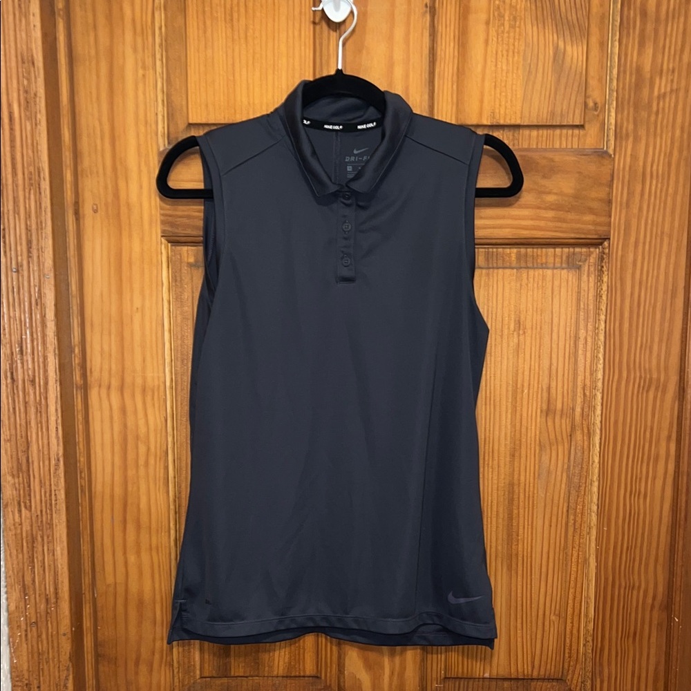 Nike Women’s Dri-FIT Sleeveless Golf Polo – Medium – Gray Blue – Great Condition